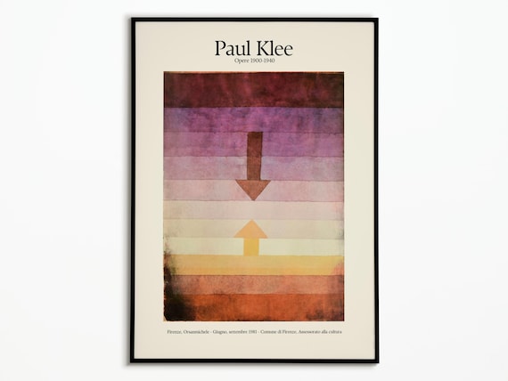 Paul Klee Firenze 1981 Purple Arrow Modern Exhibition Poster