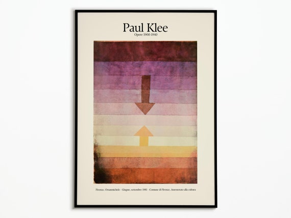 Poster Paul Klee 1955 Exhibition Poster Paul Klee 1955 Poster Decoration Art Poster