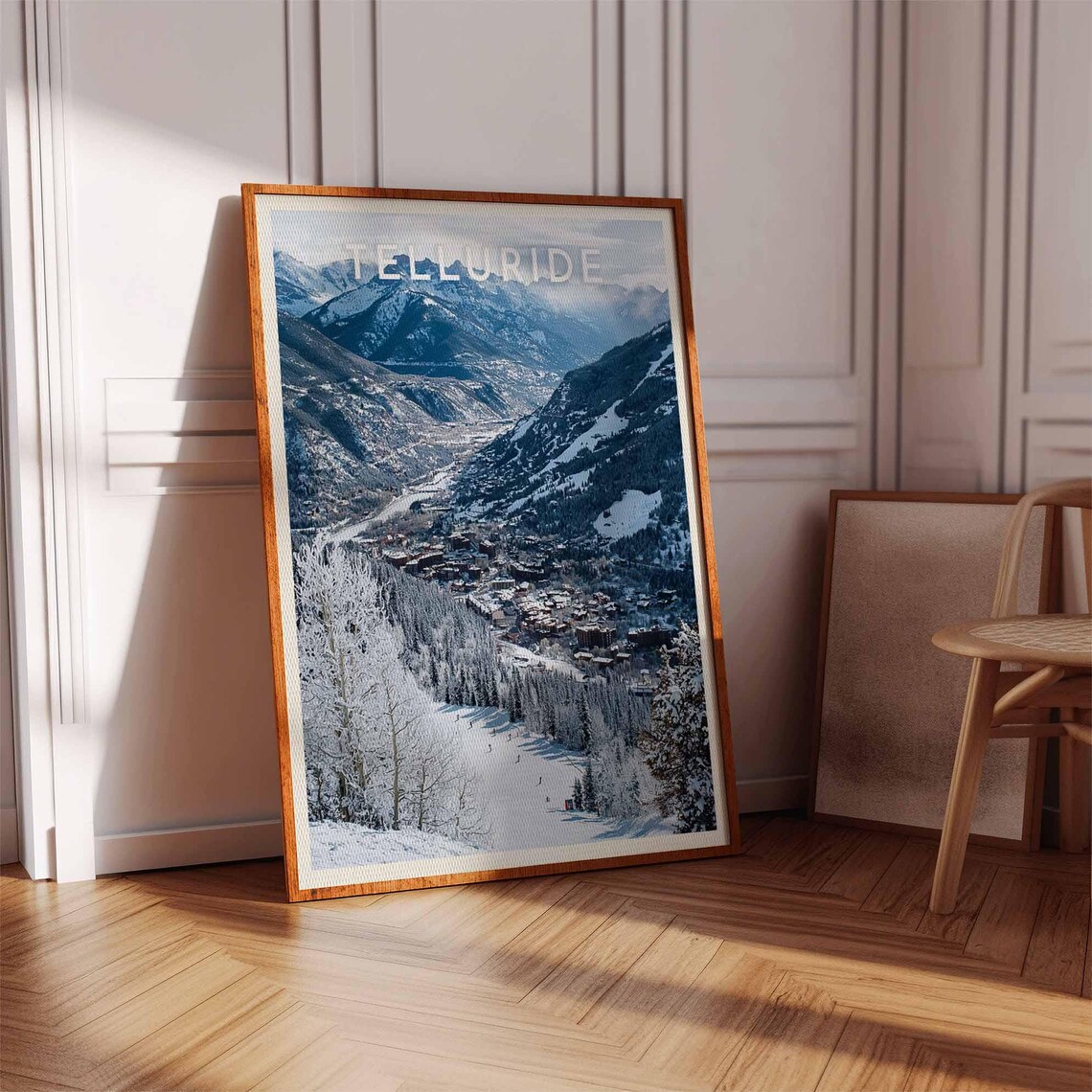 Telluride Winter Valley Panorama Over the Colorado Ski Town Poster - Image 3