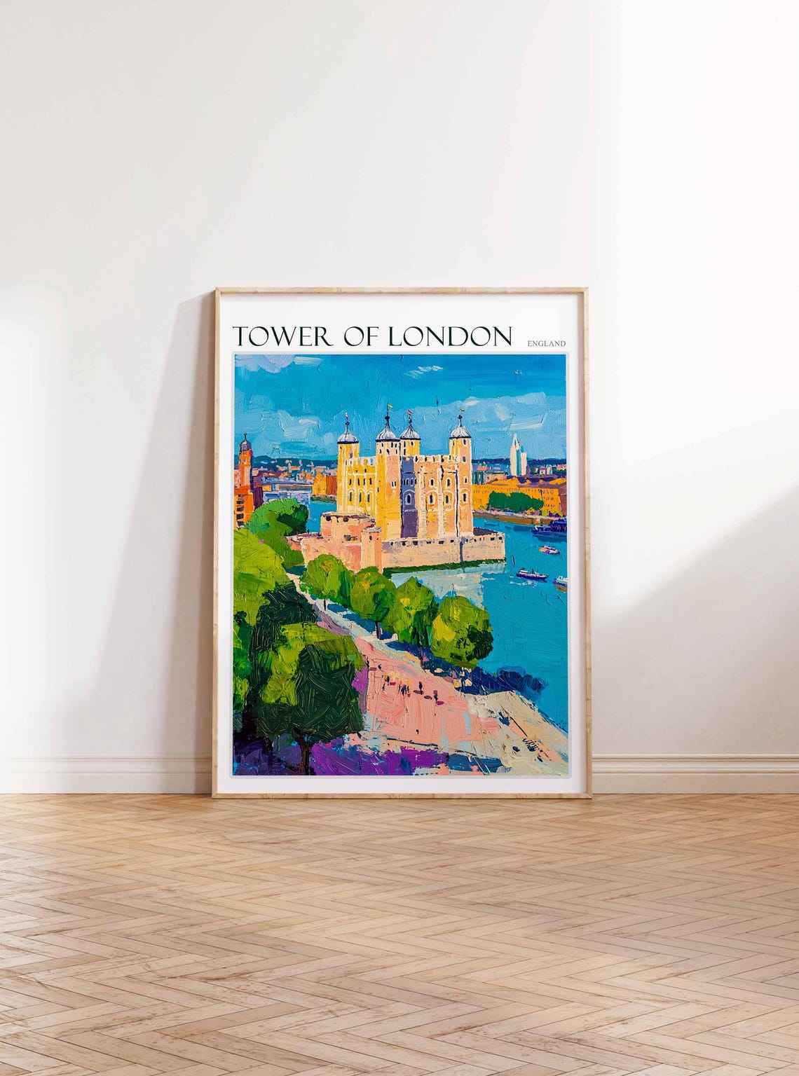 Tower Of London Poster Tower Of London Travel Print England Travel Art United Kingdom Wall Art England Travel England Gift - Image 2