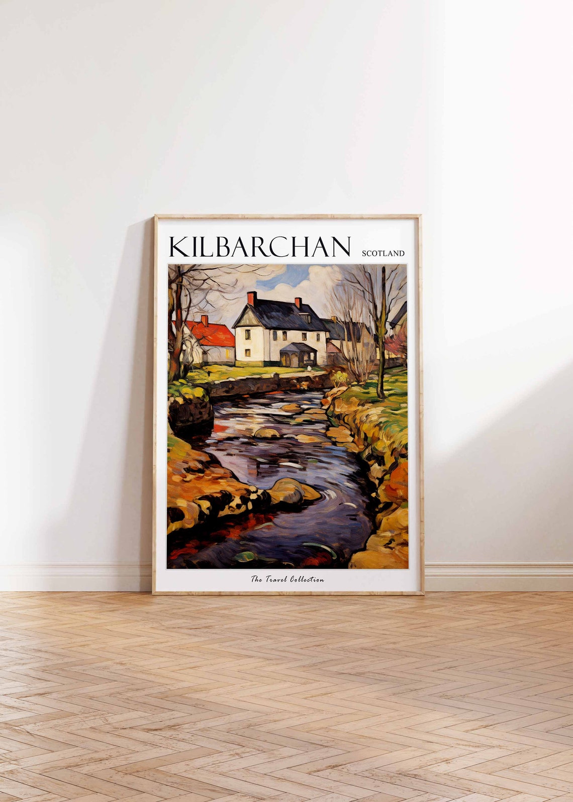 Kilbarchan Poster Kilbarchan Travel Print Scotland Travel Poster Scottish Decor Tropical Decor Sea Print Kilbarchan Travel Poster - Image 2