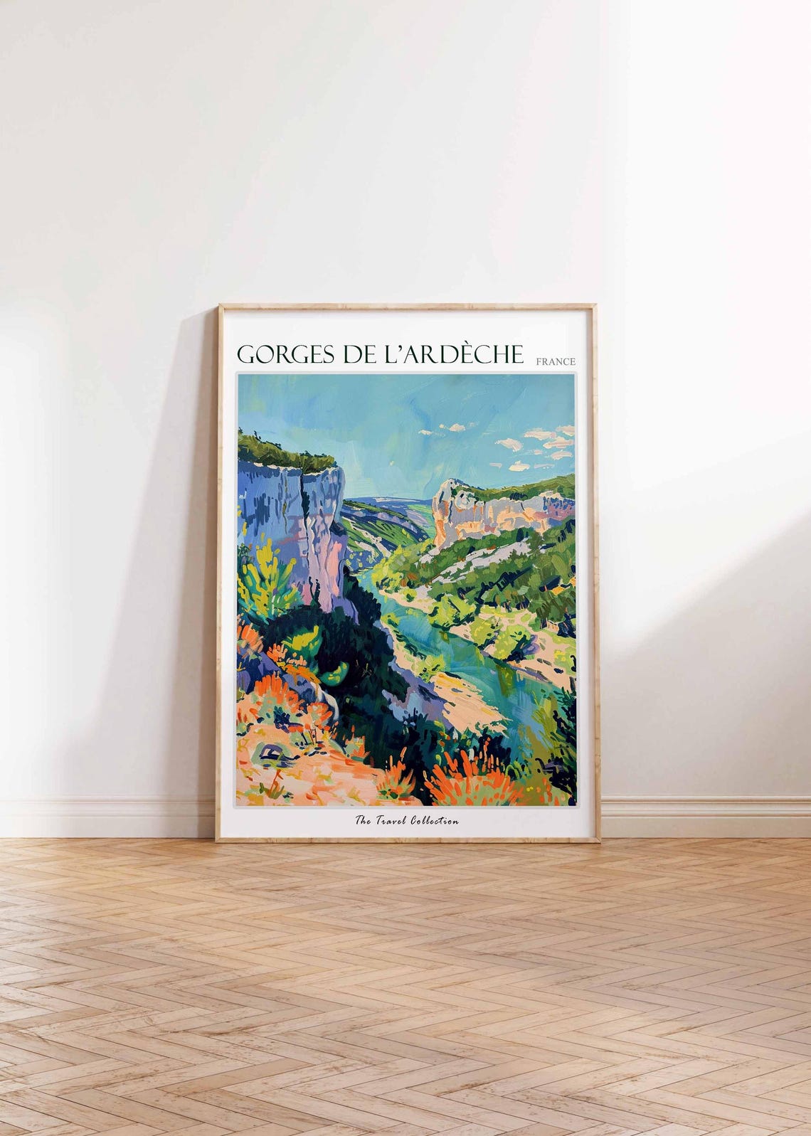 Gorges De L'Ardeche France Turquoise River Gorge Canyon Wall Art - Image 2