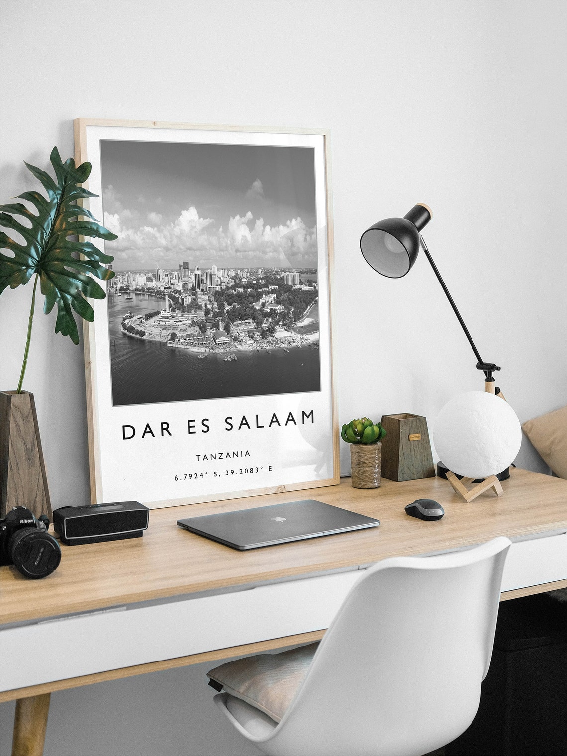 Dar Es Salaam Travel Print Dar Es Salaam Tanzania Travel Poster Africa Travel Art Print Travel Poster Black White Gift A2a3a3 - Image 2