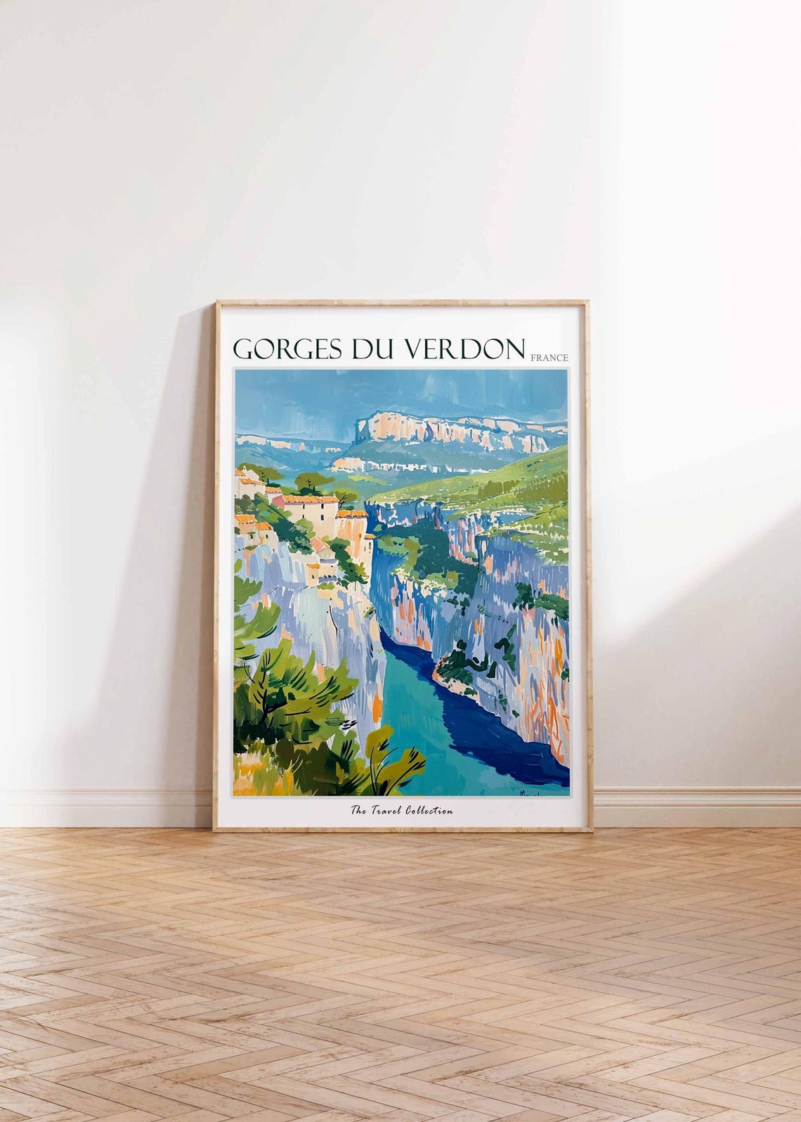 Gorges Du Verdon Poster France Travel Print French Decor Europe Travel Poster European Wall Art Gorges Du Verdon Travel Poster - Image 2