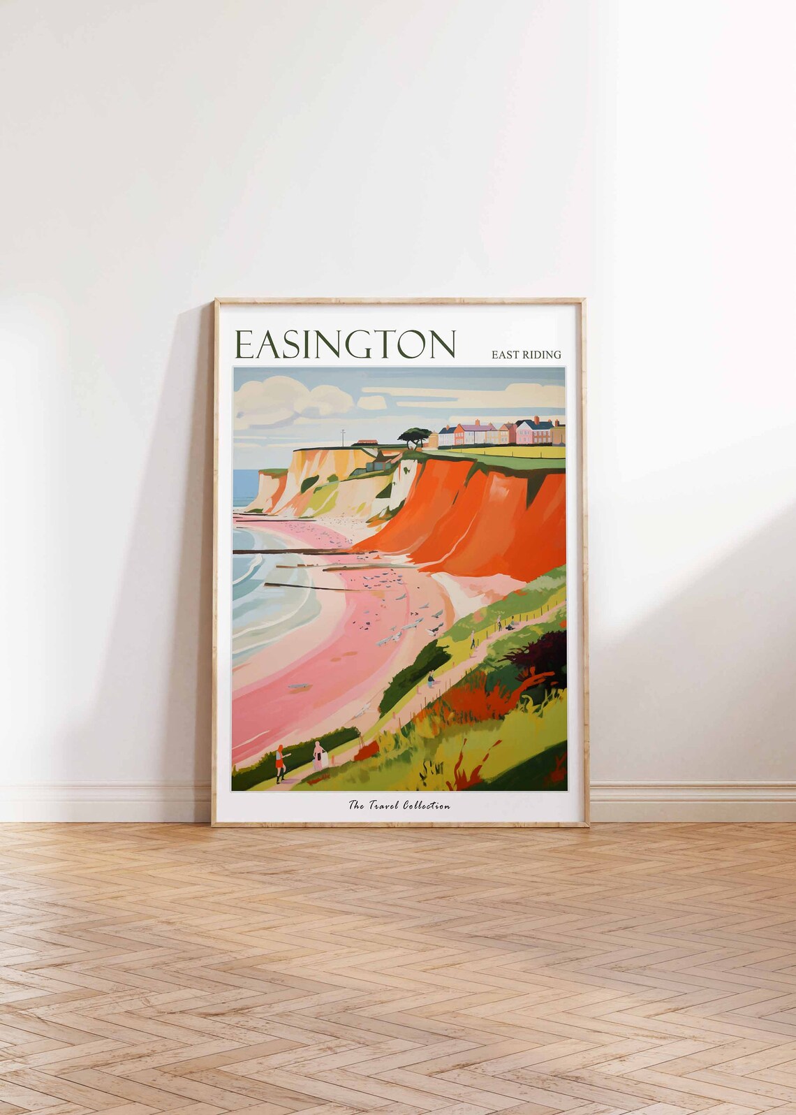 Easington Poster Easington Travel Print East Riding Travel Poster British Decor Tropical Decor Sea Print Easington Gift - Image 2