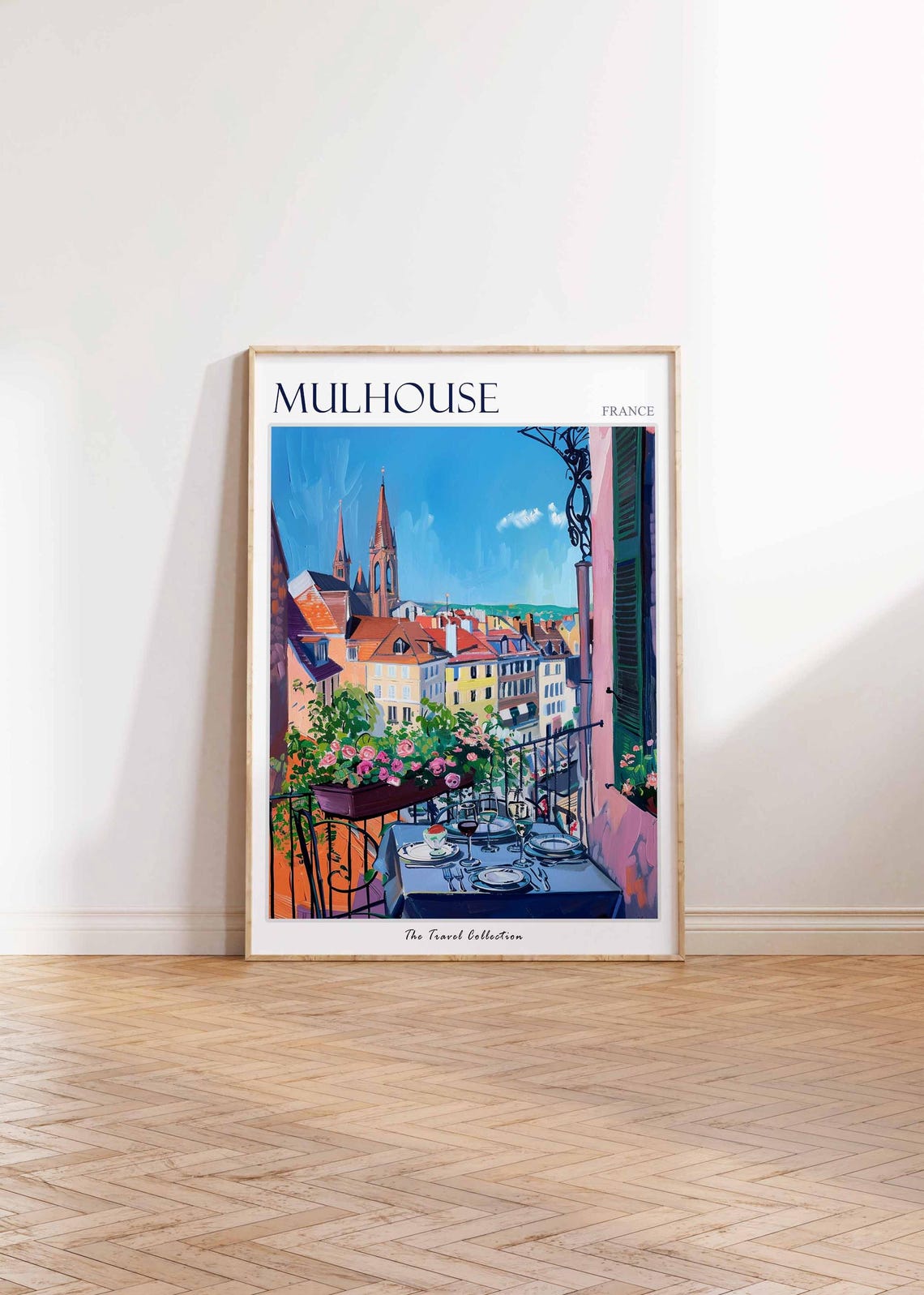 Mulhouse Poster France Travel Print French Decor Europe Travel Poster European Wall Art Mulhouse Gift Mulhouse Travel Poster - Image 2