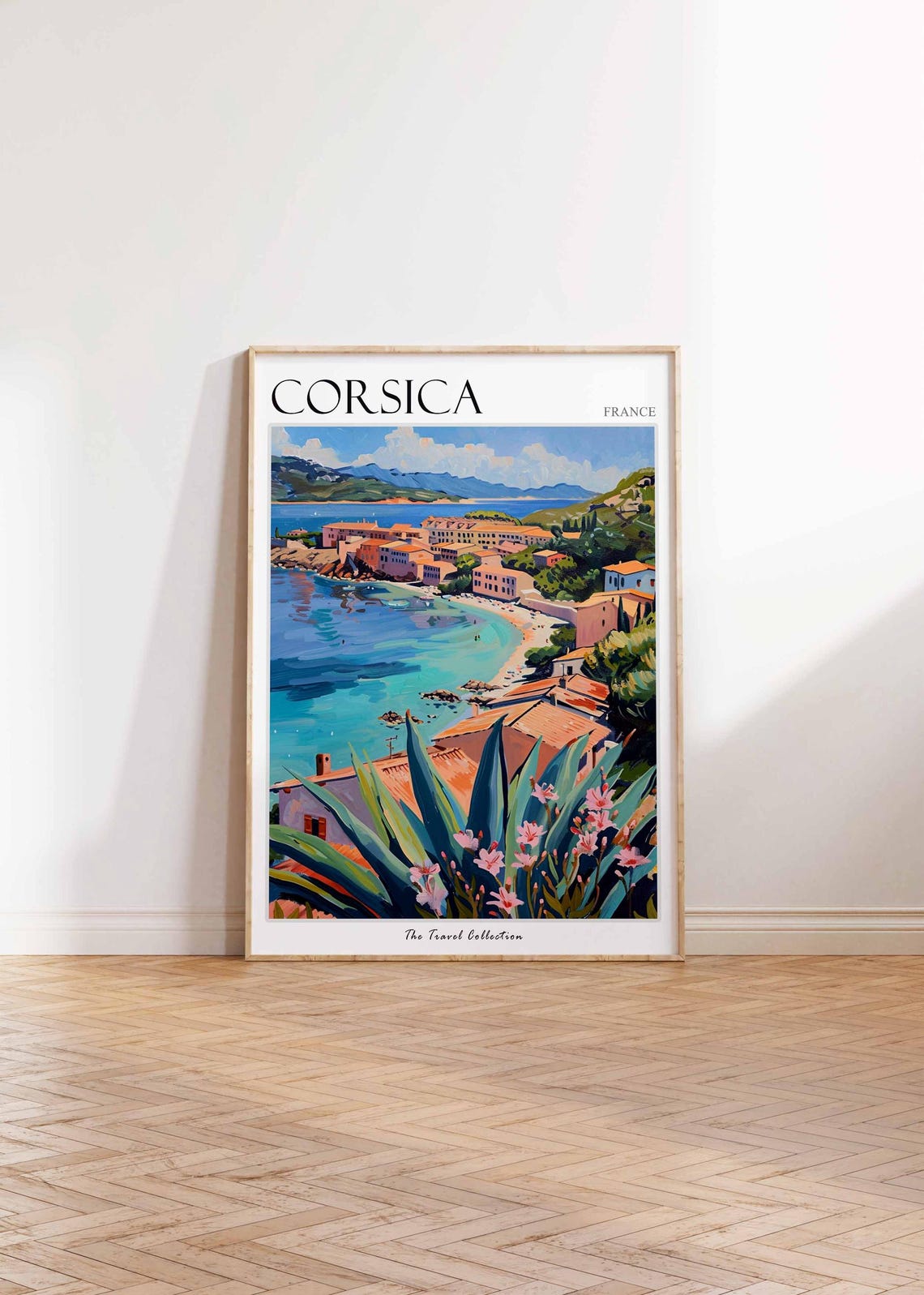 Corsica Poster France Travel Print French Decor Europe Travel Poster European Wall Art Sea Print Corsica Gift Corsica Travel Poster - Image 2