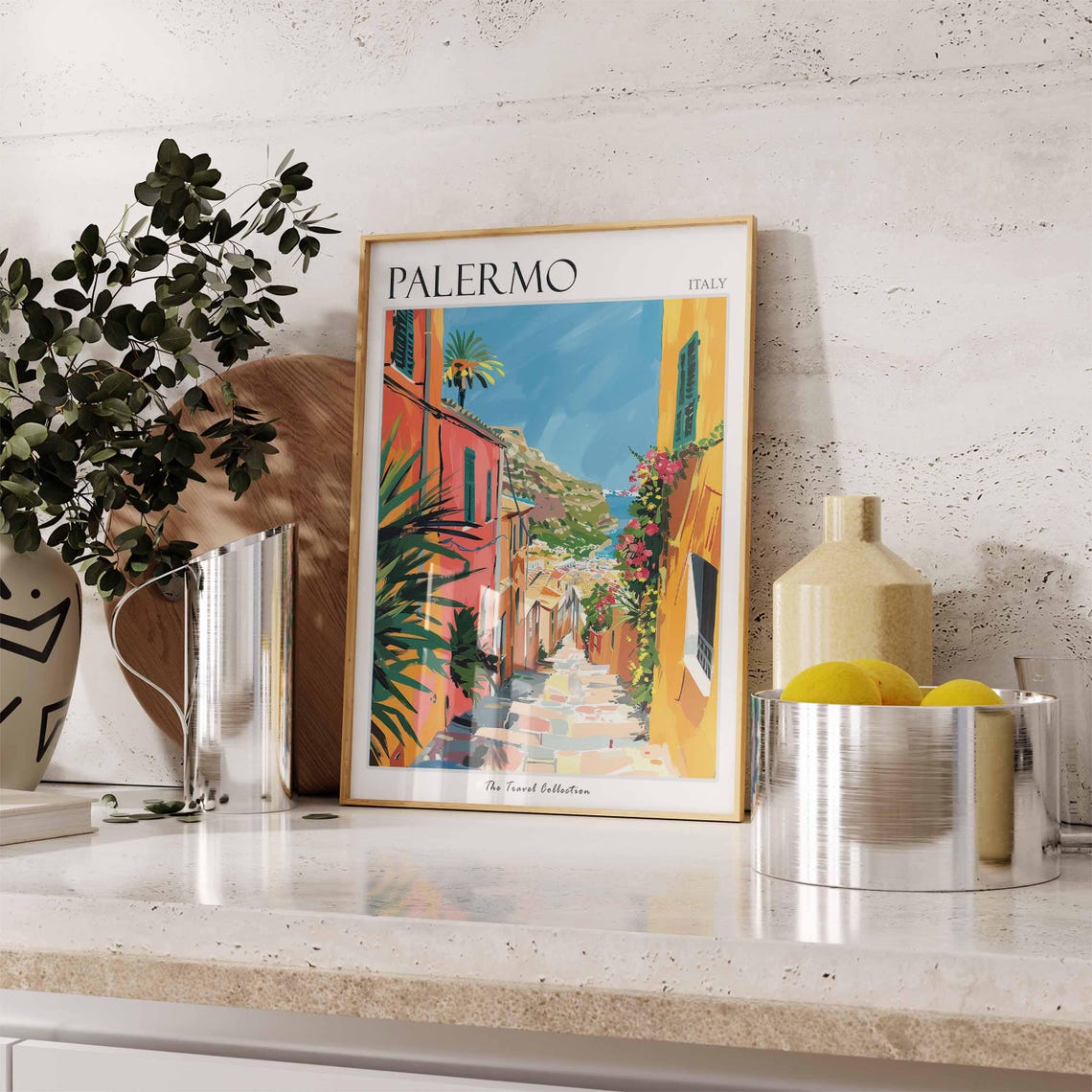 Palermo Poster Italian Travel Print Palermo Travel Art Palermo Wall Art Italian Travel Palermo Home Decor Palermo Travel Gift - Image 3