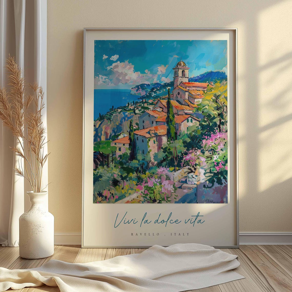 Ravello Poster Italian Travel Print Ravello Travel Art Ravello Wall Art Italy Art Italy Travel Decor Italian Travel Gift - Image 2