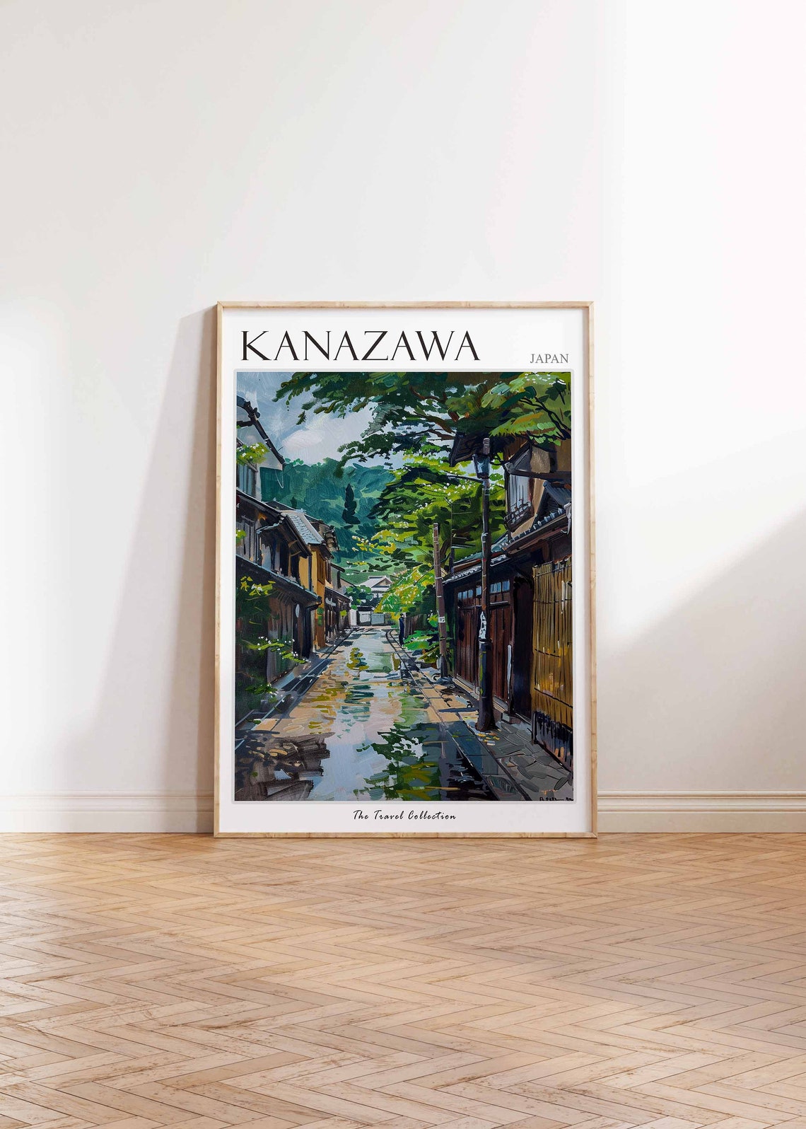Kanazawa Poster Japan Travel Print Japanese Decor Asia Travel Poster Asian Wall Art City Print Kanazawa Gift Kanazawa Travel Poster - Image 3
