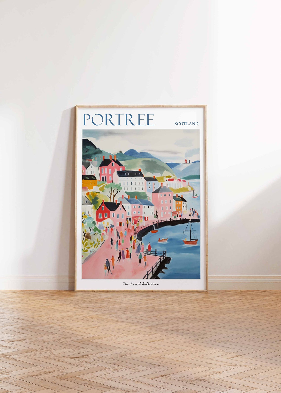 Portree Poster Portree Travel Print Scotland Travel Poster Scottish Decor Tropical Decor Sea Print Portree Gift Portree Travel Poster - Image 2