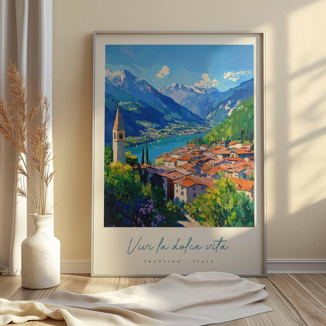 Trentino Poster Italian Travel Print Trentino Travel Art Trentino Wall Art Italy Art Italy Travel Decor Italian Travel Gift - Image 2