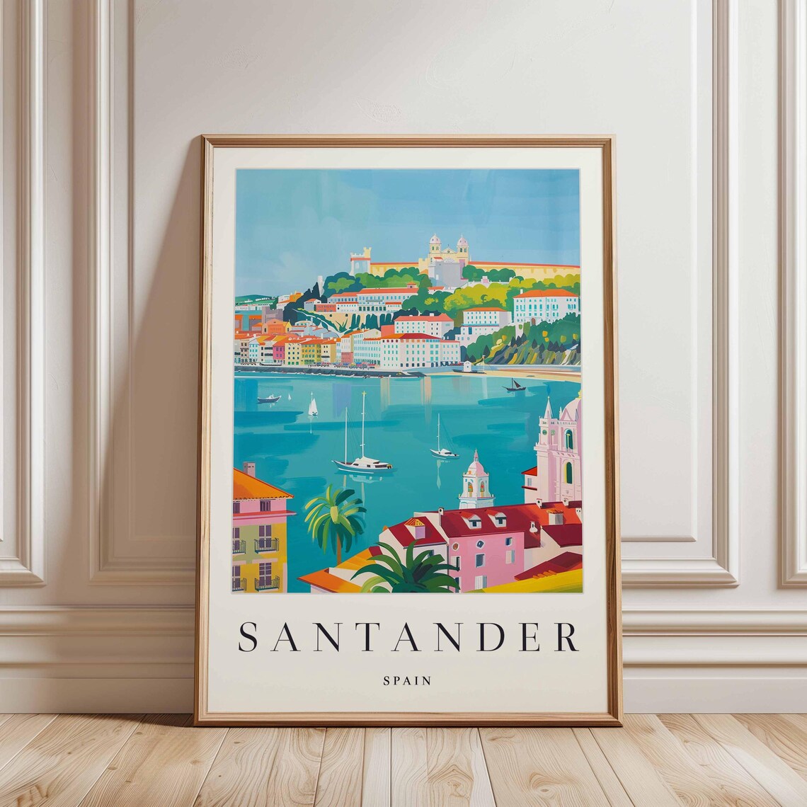 Mulhouse France Watercolor Old Town Street Scene Art Collection Poster - Image 3