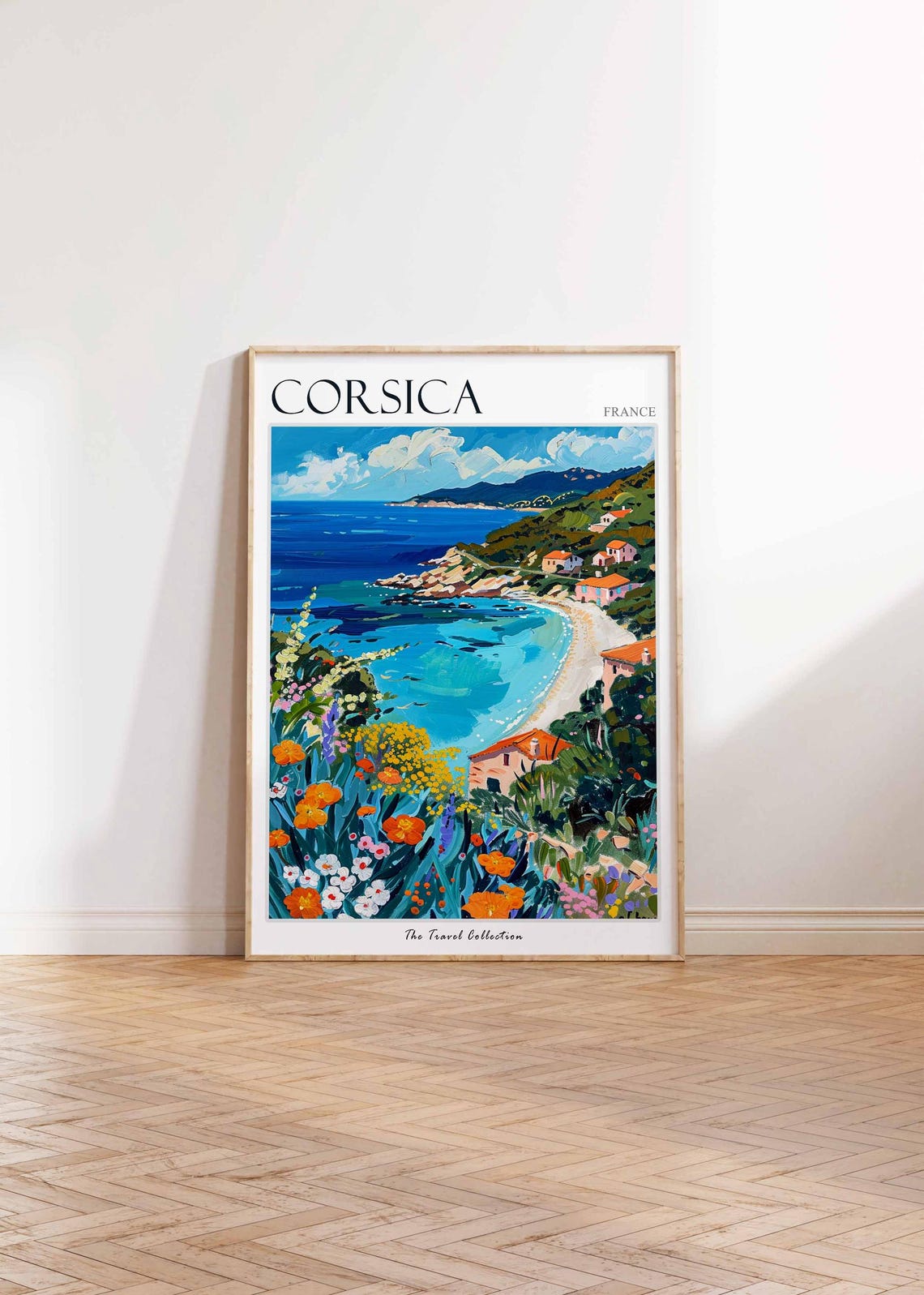 Corsica Poster France Travel Print French Decor Europe Travel Poster European Wall Art Sea Print Corsica Gift Corsica Travel Poster - Image 2