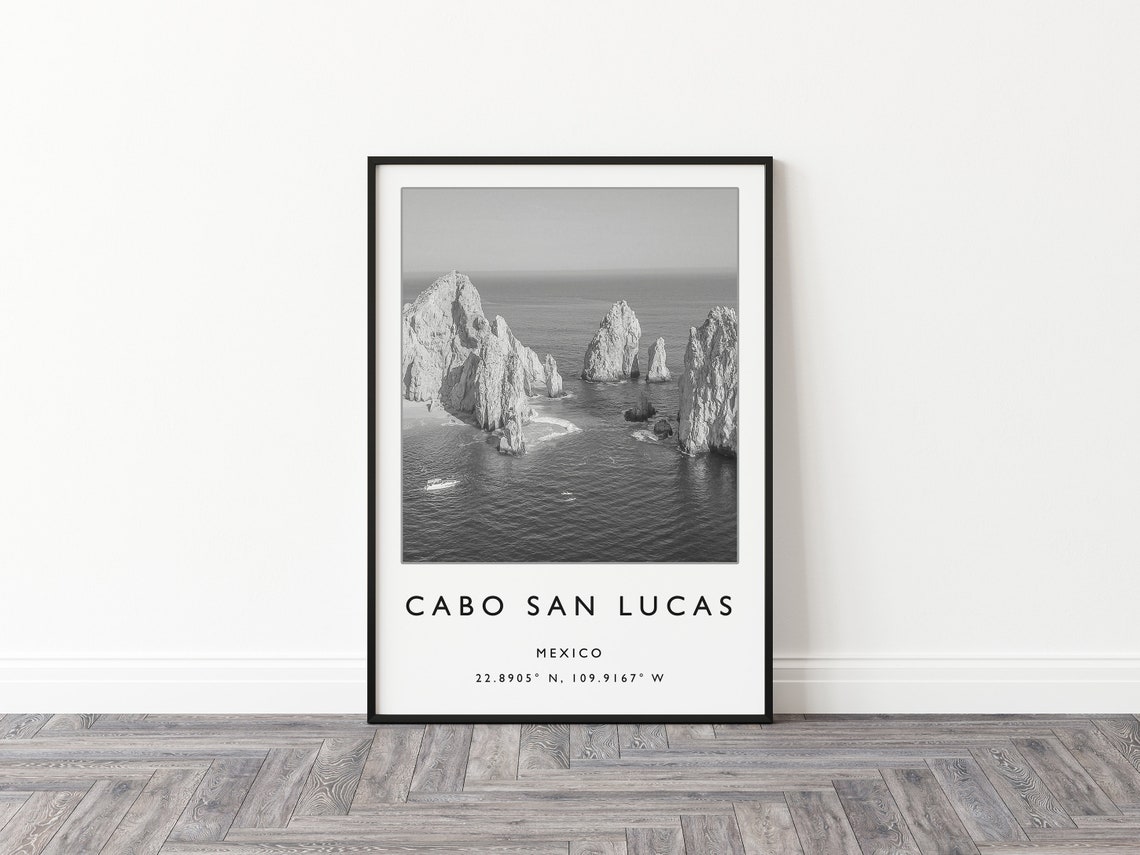 Cabo San Lucas Travel Print Cabo San Lucas Travel Poster Mexico Travel Print Caribbean Travel Poster Sea Art Travel Gift A1a2a3a4 - Image 2