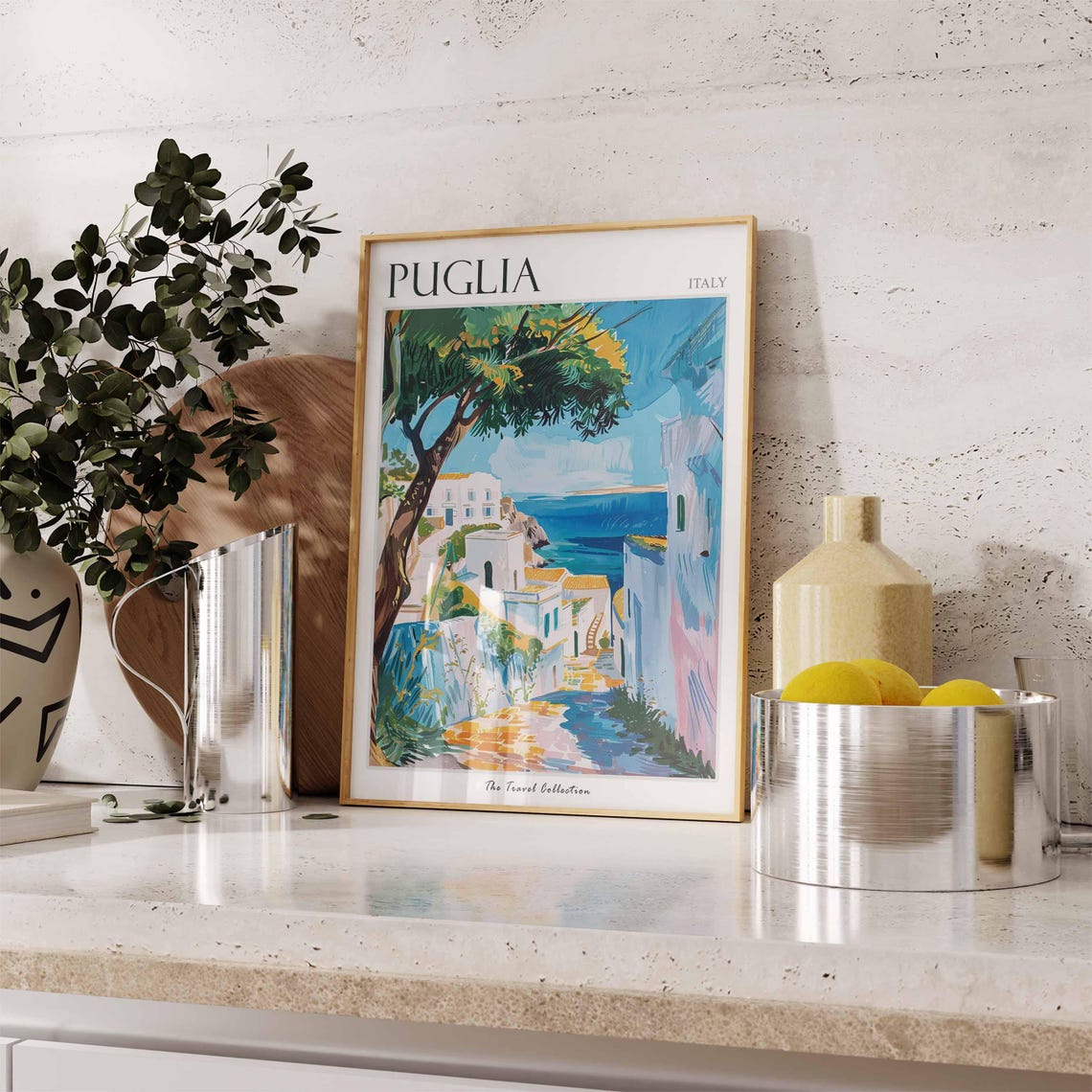 Puglia Poster Puglia Travel Print Italy Wall Art Italian Travel Print Italian Decor Italian Gift Puglia Wall Art - Image 2