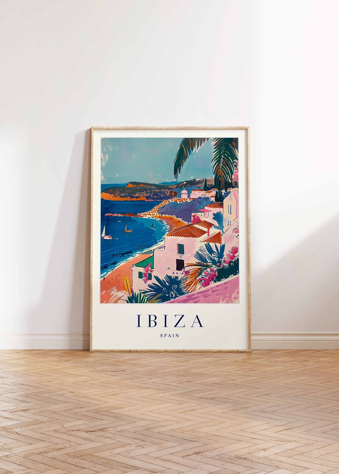 Ibiza Poster Ibiza Travel Print Spain Wall Art Spanish Travel Print Tropical Decor Sea Print Ibiza Gift Ibiza Travel Poster - Image 2