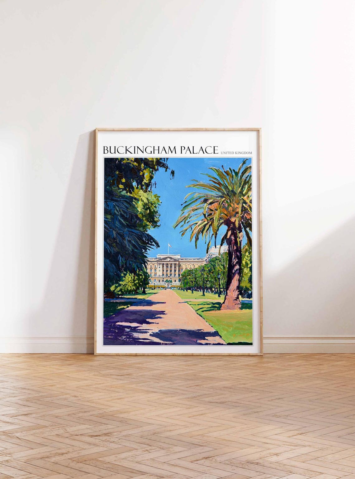 Buckingham Palace Poster England Travel Print British Decor United Kingdom Travel Poster City Print Buckingham Palace Travel Poster - Image 3