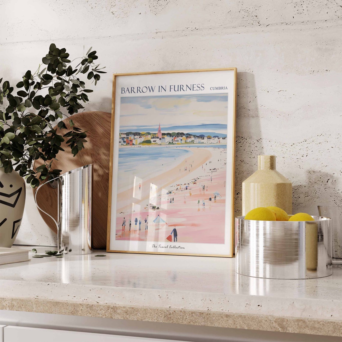 Barrow In Furness Poster Barrow In Furness Travel Print Cumbria Poster Barrovian Travel Poster Beach Art Barrow In Furness Gift - Image 3