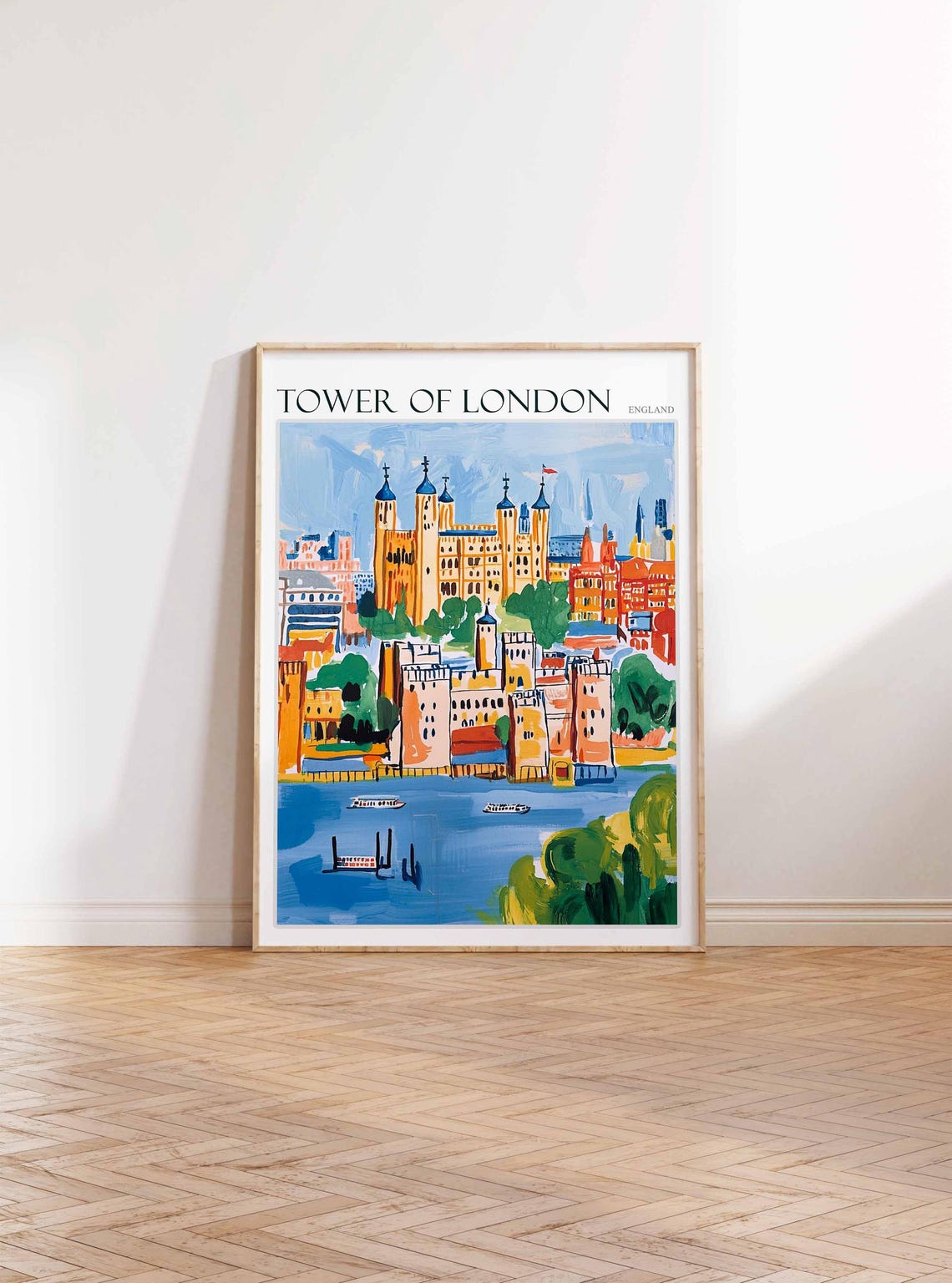 Tower Of London Poster Tower Of London Travel Print England Travel Art United Kingdom Wall Art England Travel England Gift - Image 2