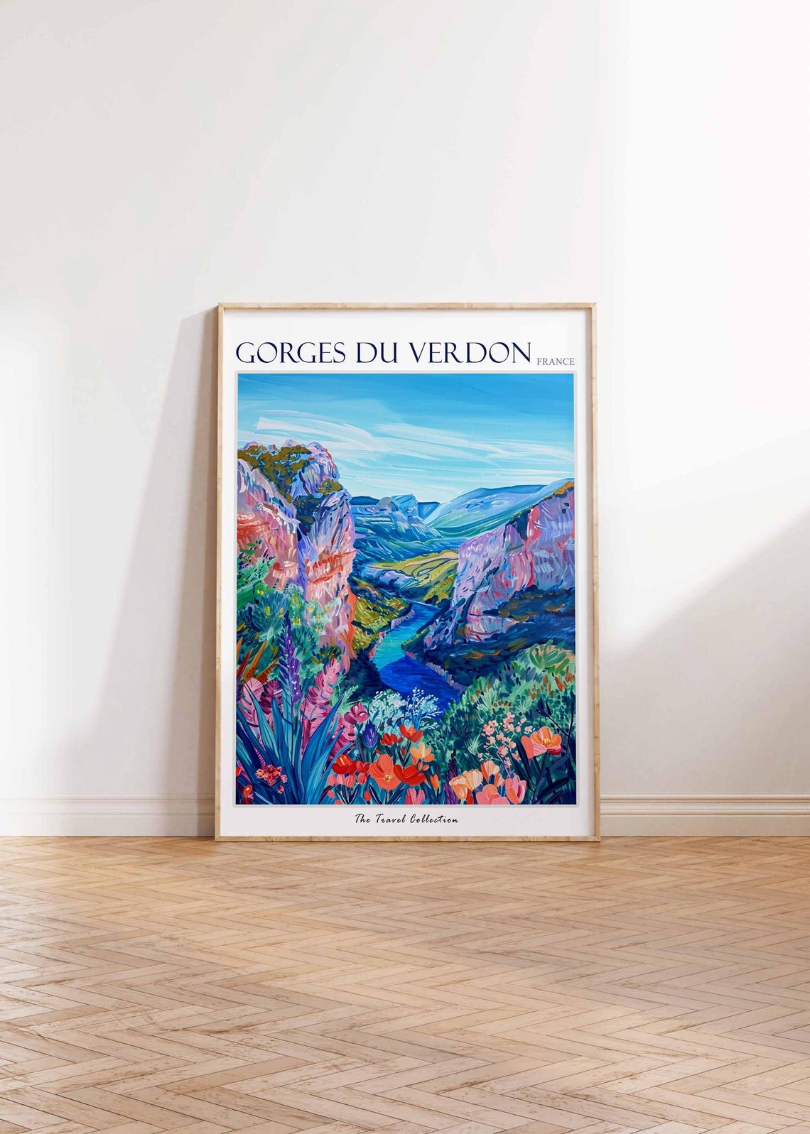 Gorges Du Verdon Poster France Travel Print French Decor Europe Travel Poster European Wall Art Gorges Du Verdon Travel Poster - Image 2
