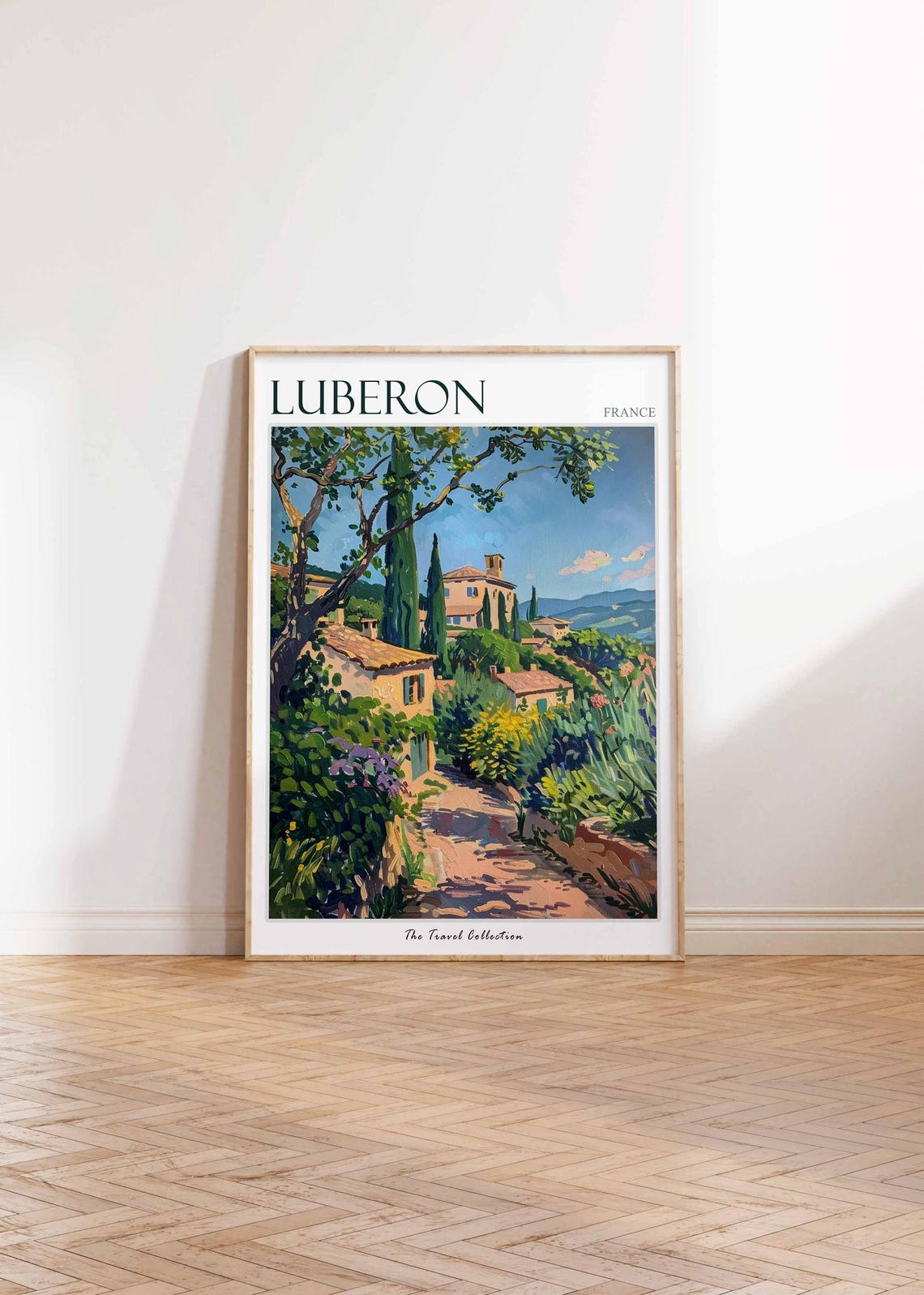 Luberon Poster France Travel Print French Decor Europe Travel Poster European Wall Art Luberon Gift Luberon Travel Poster - Image 2