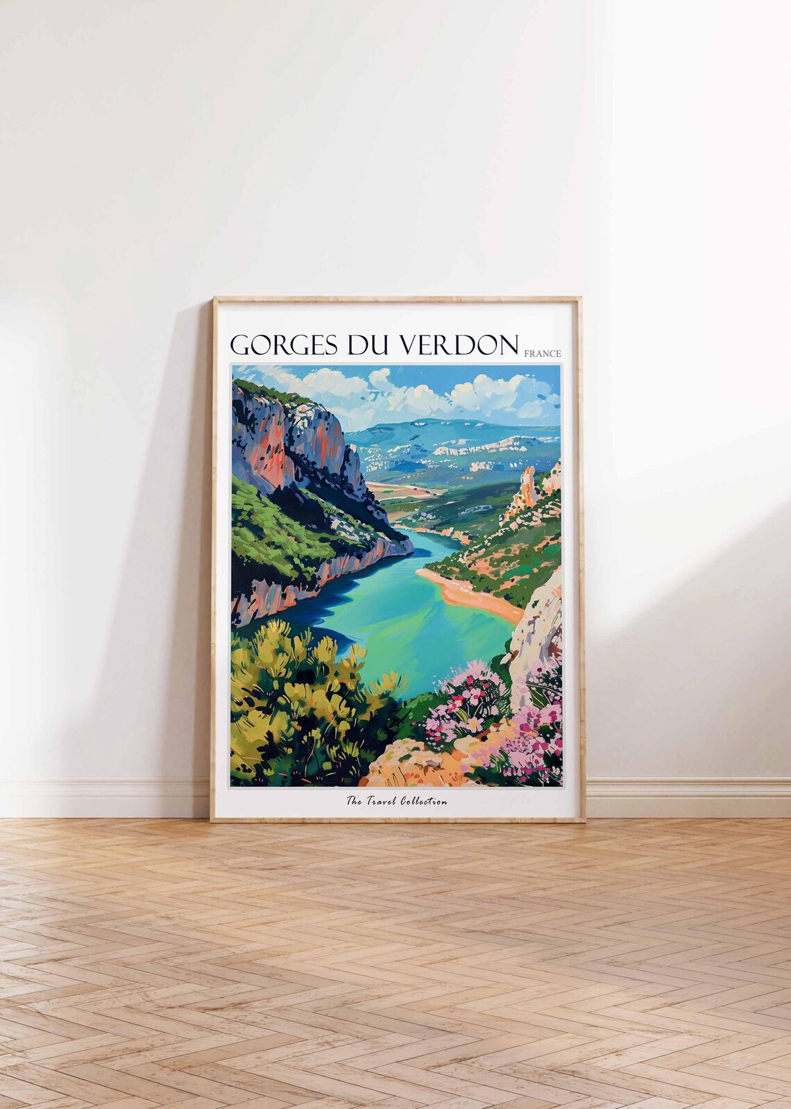 Gorges du Verdon France Turquoise River Bend Valley Travel Poster - Image 2