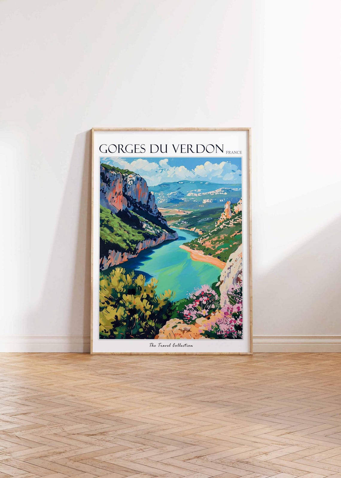 Gorges Du Verdon Poster France Travel Print French Decor Europe Travel Poster European Wall Art Gorges Du Verdon Travel Poster - Image 2