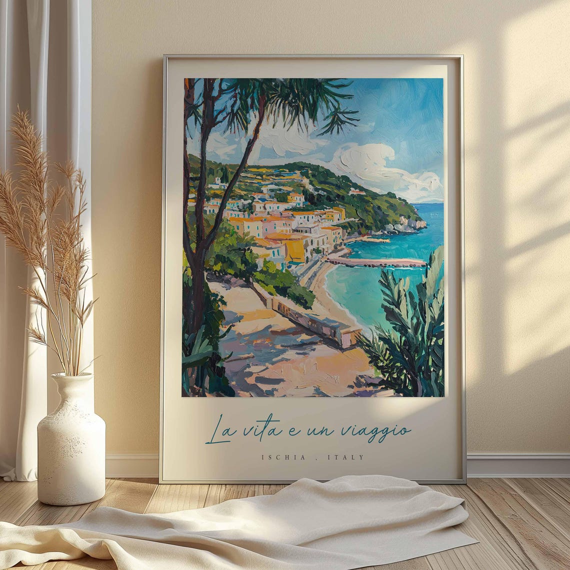 Ischia Poster Italian Travel Print Ischia Travel Art Ischia Wall Art Italy Art Italy Travel Decor Italian Travel Gift - Image 2