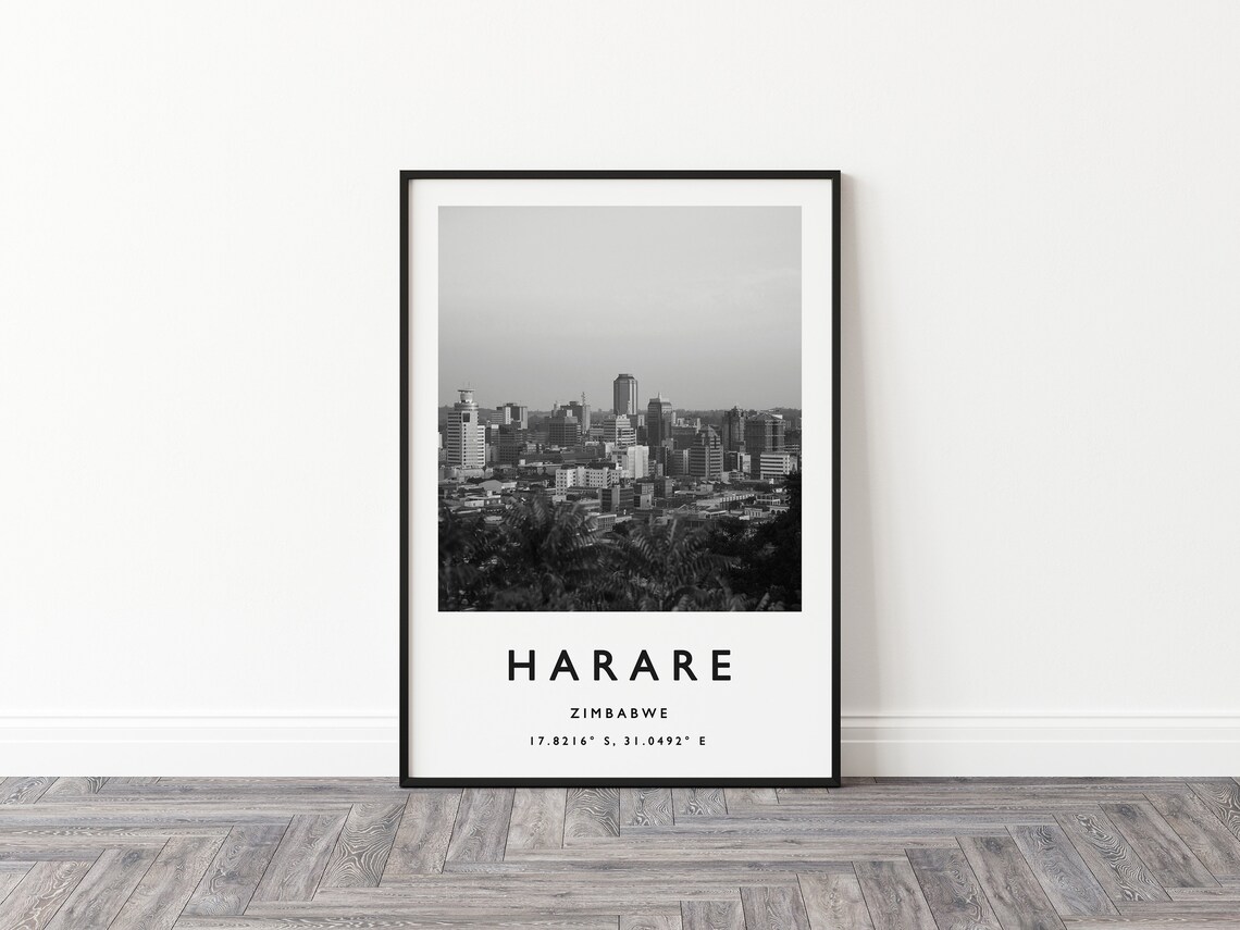 Harare Travel Poster, African Travel Art Print - Image 3