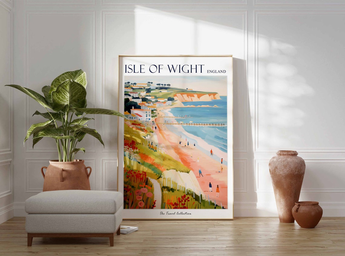 Isle Of Whithorn Poster Isle Of Whithorn Travel Print Scotland Travel Poster Scottish Decor Tropical Decor Isle Of Whithorn Gift - Image 3