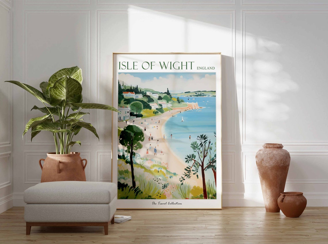 Isle Of Whithorn Poster Isle Of Whithorn Travel Print Scotland Travel Poster Scottish Decor Tropical Decor Isle Of Whithorn Gift - Image 3