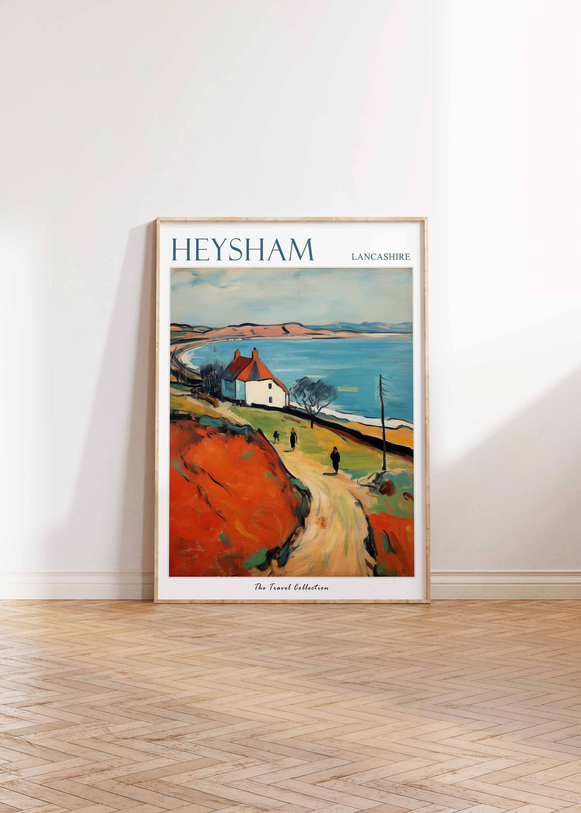 Heysham Lancashire Coastal Cottage Cliff Path Bay View Poster - Image 2