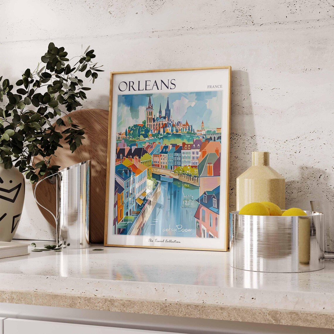 Orlans Poster France Travel Print French Decor Europe European Wall Art City Gift - Image 2