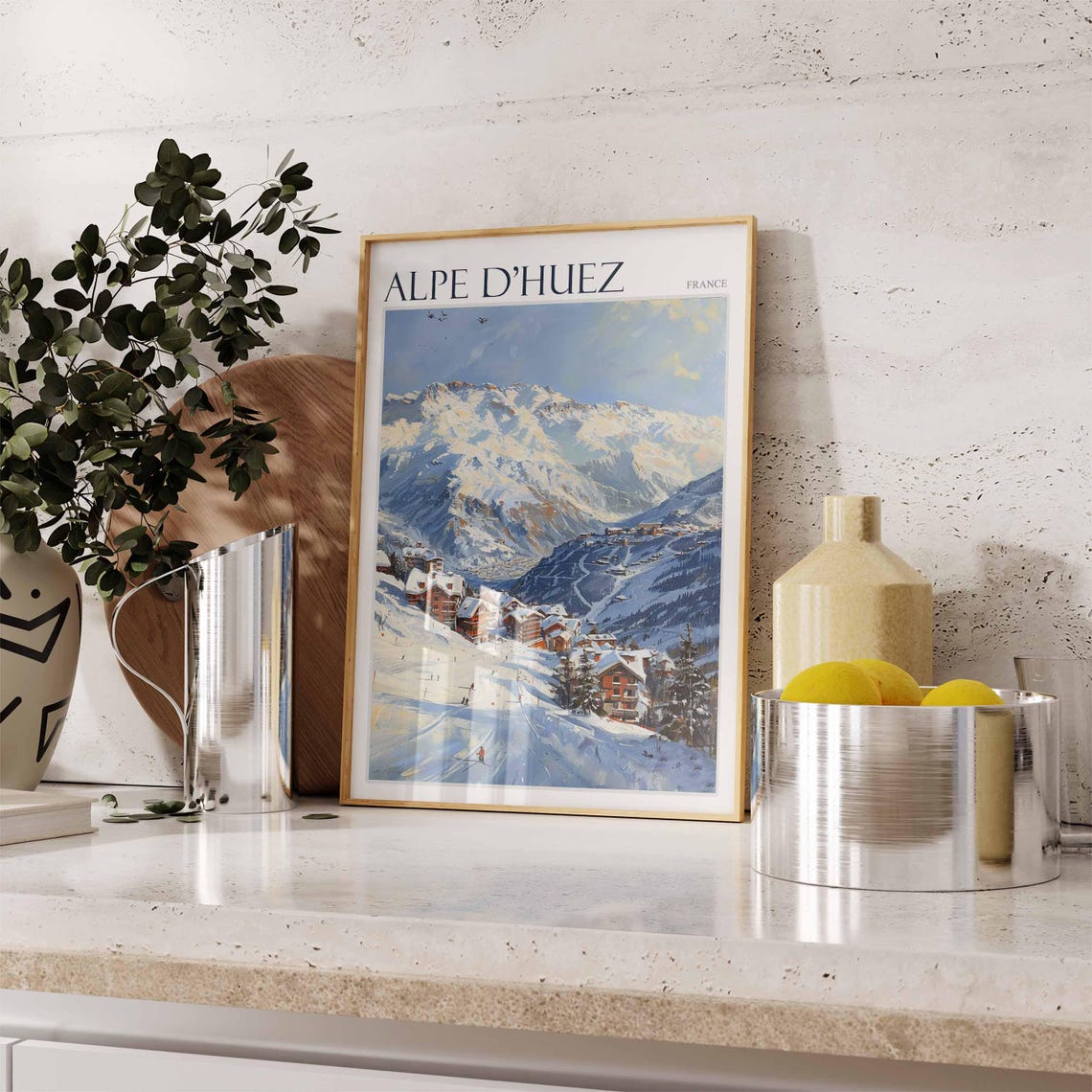 Alpe Dhuez Poster Cycling Poster Mountain Bike Poster Tour De France Poster French Alps Poster Sports Wall Art Alpe Dhuez Travel Art - Image 2