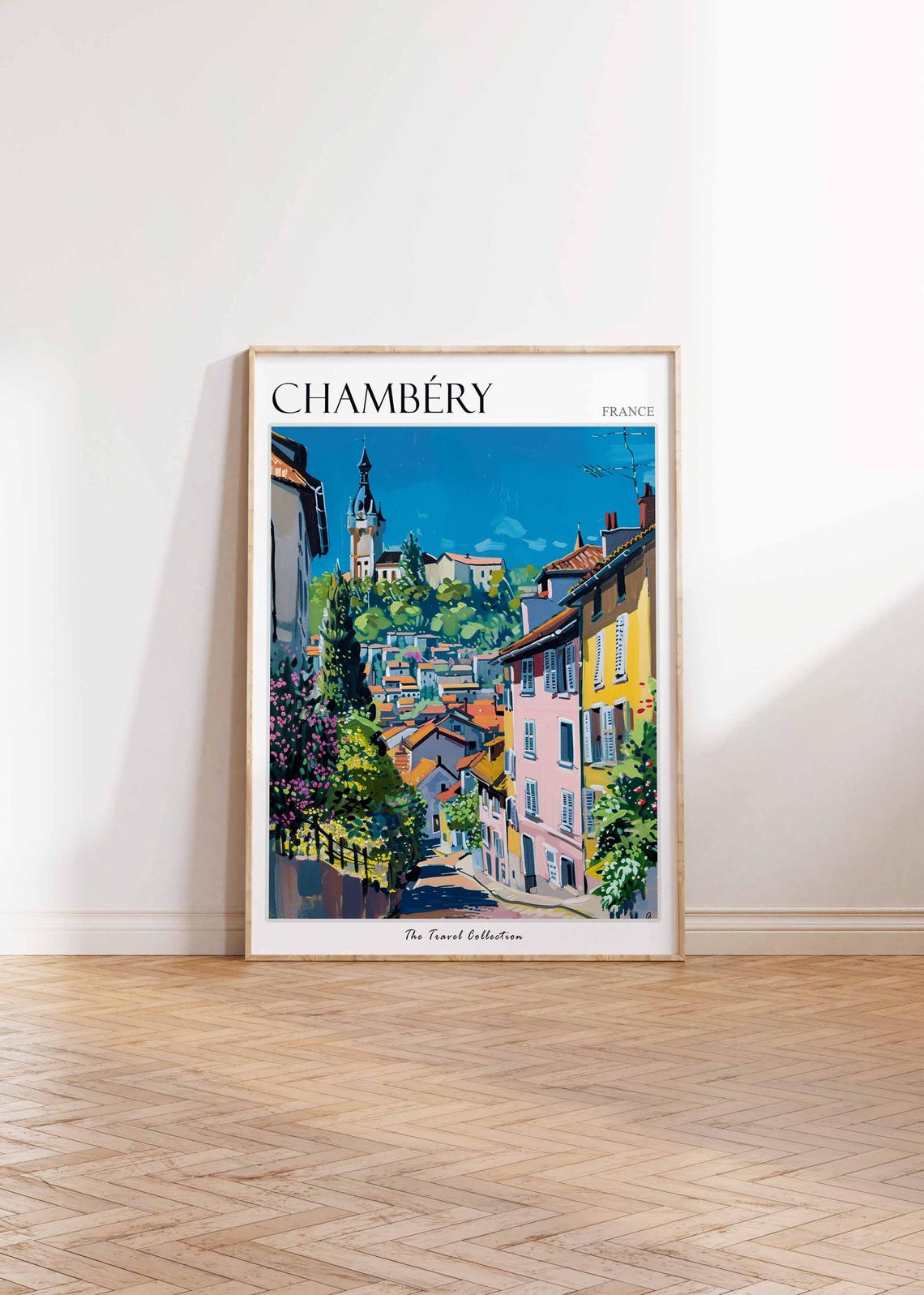 Chambry Poster France Travel Print French Decor Europe Travel Poster European Wall Art Chambry Gift Chambry Travel Poster - Image 2