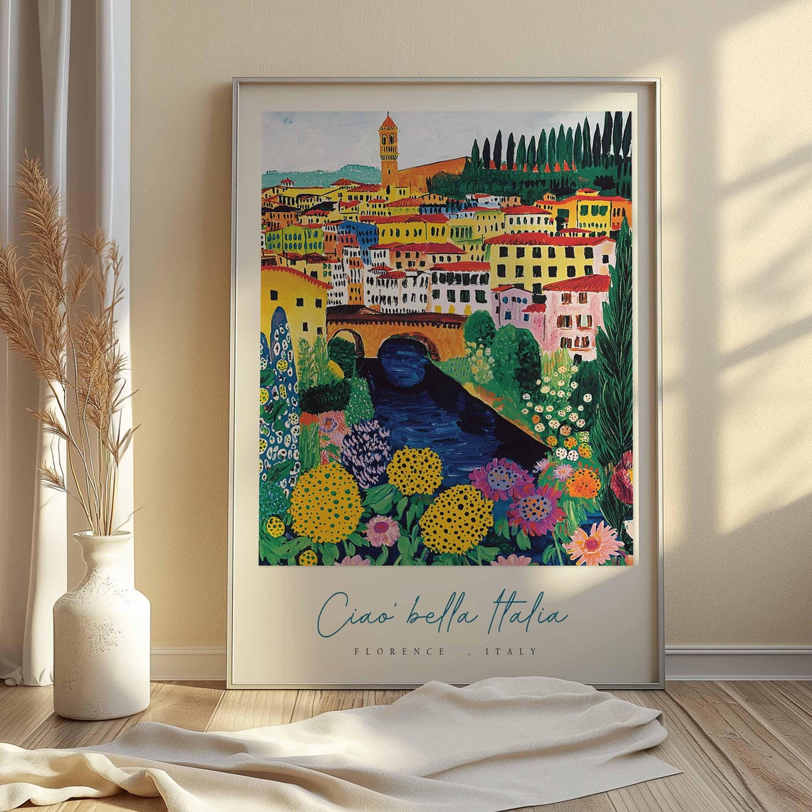 Florence Poster Italian Travel Print Florence Travel Art Florence Wall Art Italy Art Italy Travel Decor Italian Travel Gift - Image 2