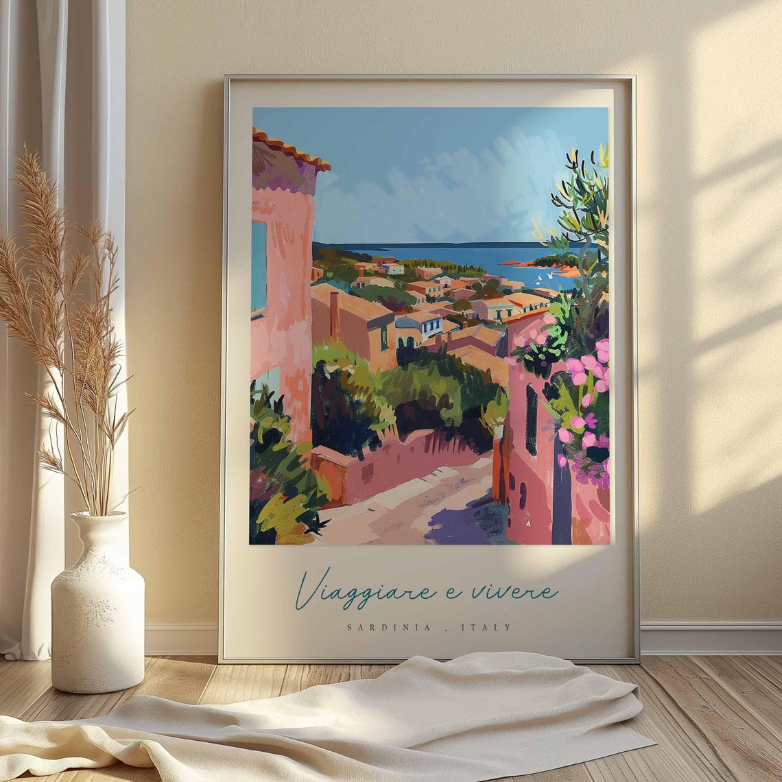 Sardinia Poster Italian Travel Print Sardinia Travel Art Sardinia Wall Art Italy Art Italy Travel Decor Italian Travel Gift - Image 2