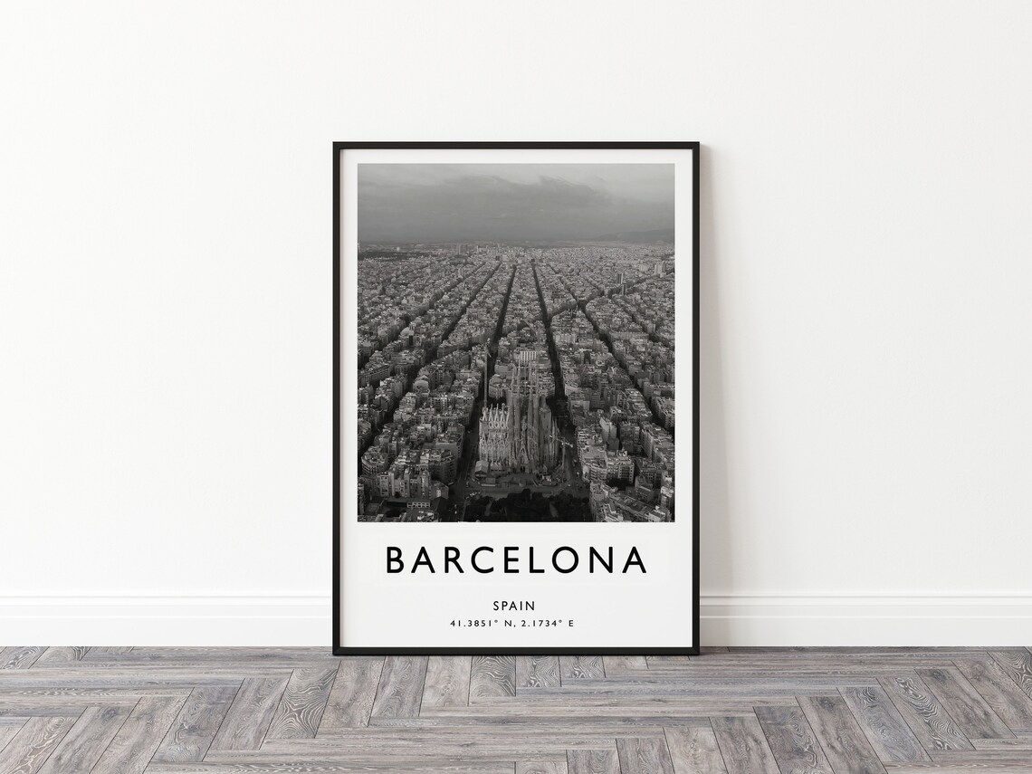 Barcelona Travel Poster, Spain Travel Art Print - Image 2