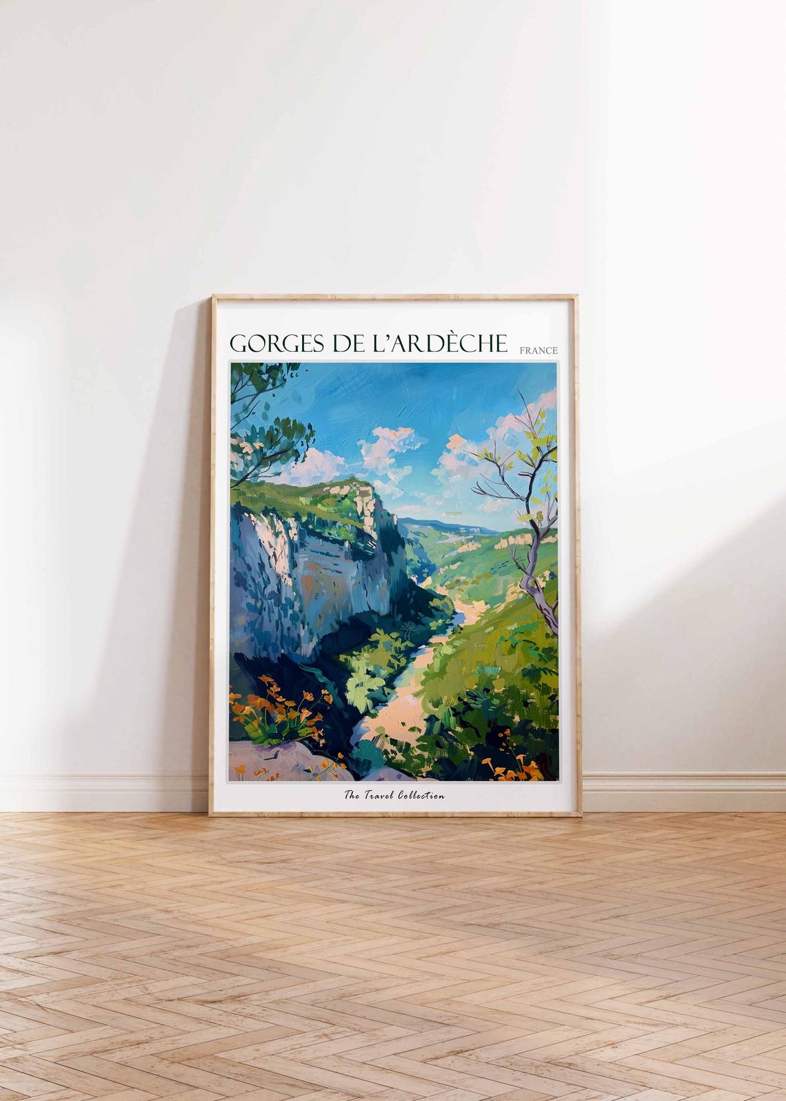 Gorges De Lardche Poster France Travel Print French Decor Europe Travel Poster European Wall Art Gorges De Lardche Travel Poster - Image 2