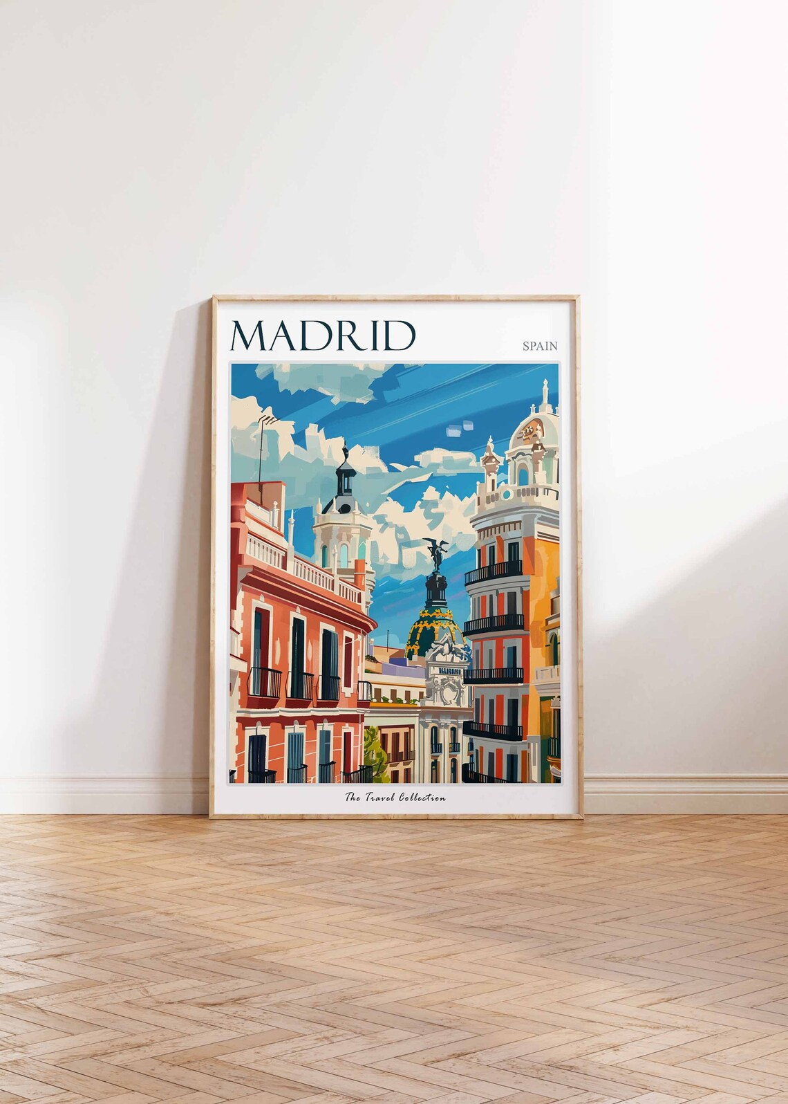 Madrid Travel Poster, Tropical Decor City Poster - Image 3