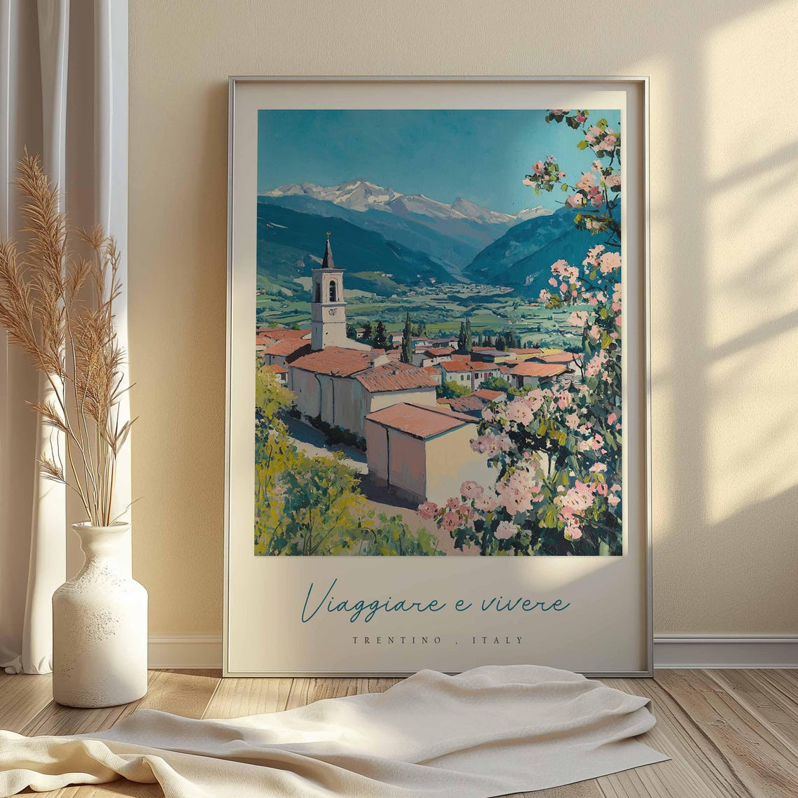 Trentino Poster Italian Travel Print Trentino Travel Art Trentino Wall Art Italy Art Italy Travel Decor Italian Travel Gift - Image 2