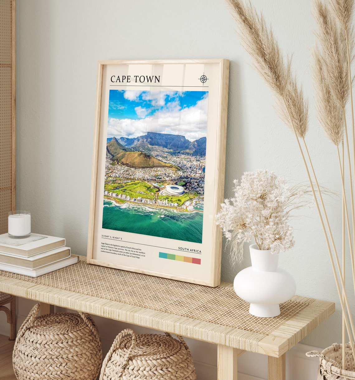 Cape Town Travel Print Cape Town South Africa Travel Poster South Africa Travel Print Travel Art Travel Poster Travel Gift A1a2a3a4 - Image 3