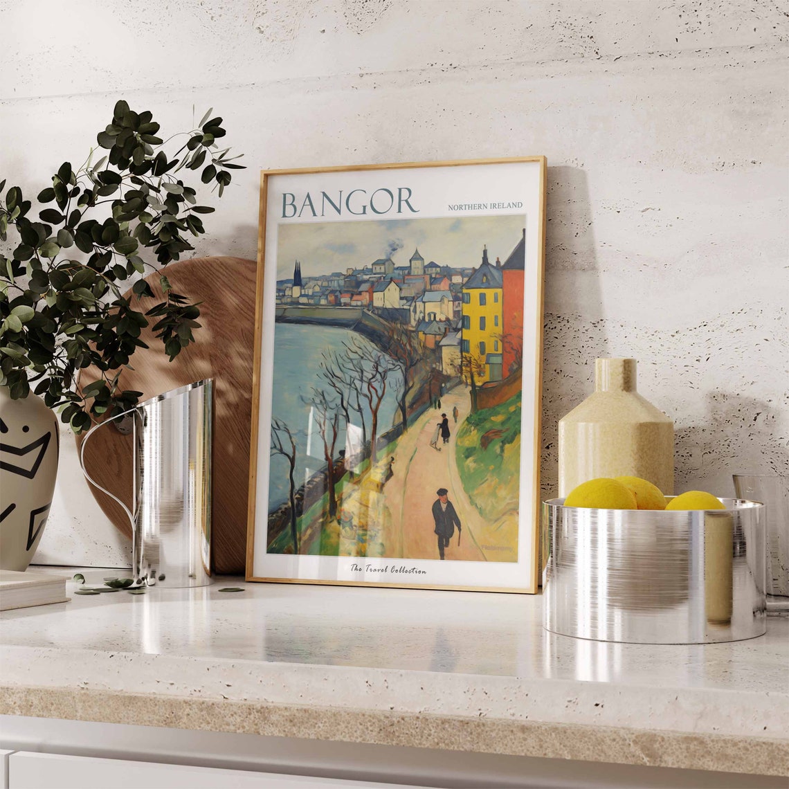 Bangor Northern Ireland Waterfront Promenade Town Travel Poster - Image 3