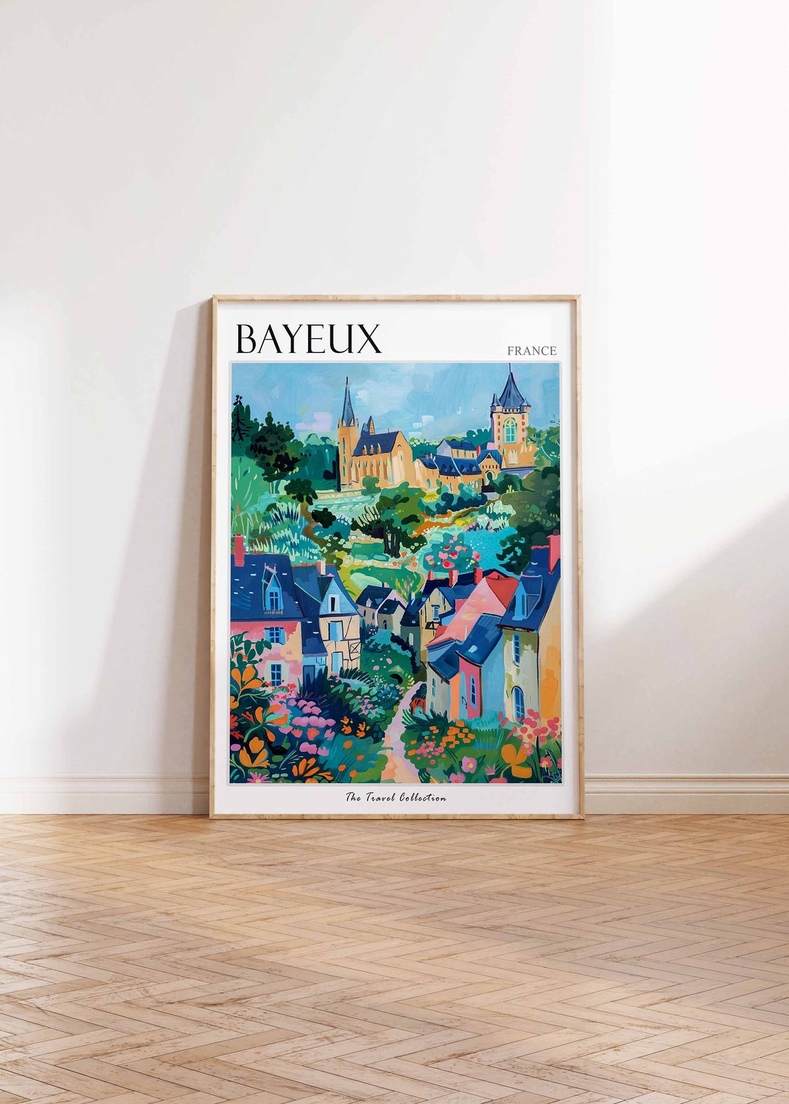 Bayeux Poster France Travel Print French Decor Europe Travel Poster Annecy Wall Art European Decor Bayeux Gift Bayeux Travel Poster - Image 2