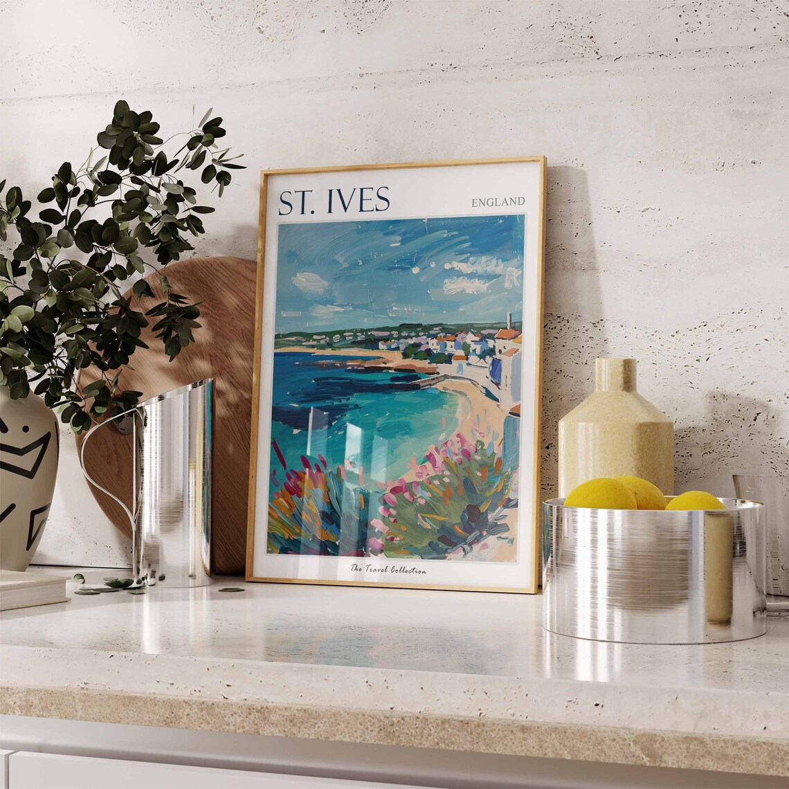 St Ives Travel Poster, Cornwall Coastal Decor - Image 2