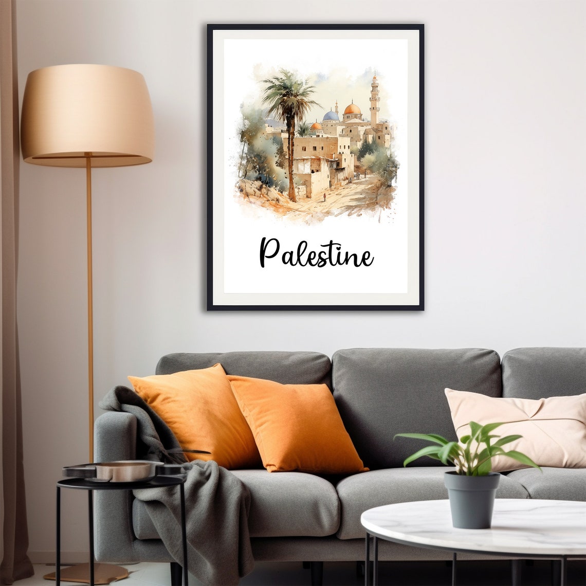 Palestine Travel Poster Palestine Print Palestine Wall Art Palestine Travel Prints Prints Watercolor Painting Travel Gift - Image 4