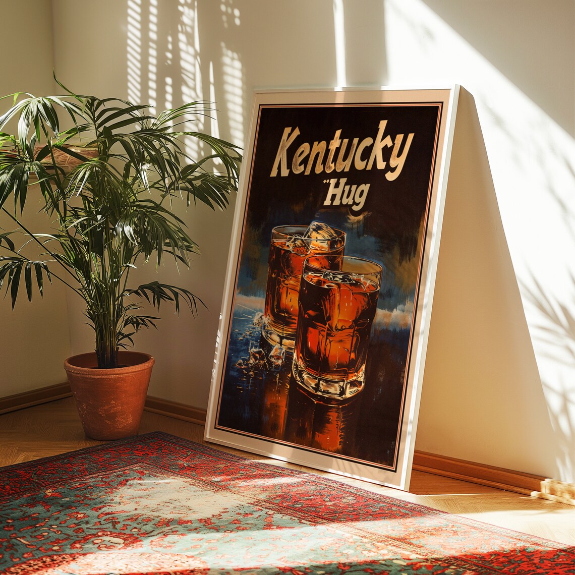 Bourbon Kentucky Hug Vintage Liquor Ad Poster - Image 2