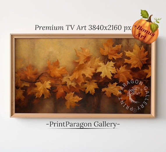 Vibrant Golden Maple Leaves Glowing in Warm Autumn Colors Wall Art