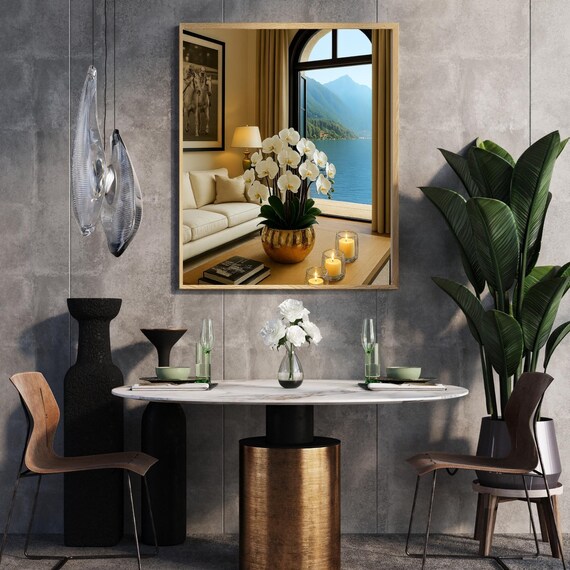 White Orchid Wall Art Elegant Floral Decor For Bedroom Bathroom Or Office Minimalist Botanical Gift Her Wife Mom